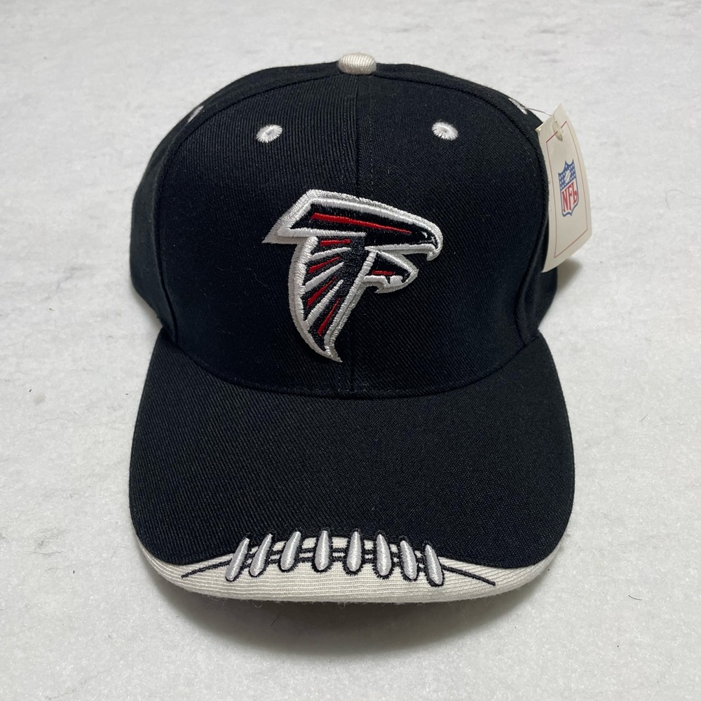 Atlanta Falcons Black NFL Cap Velcro Strapback with Logo